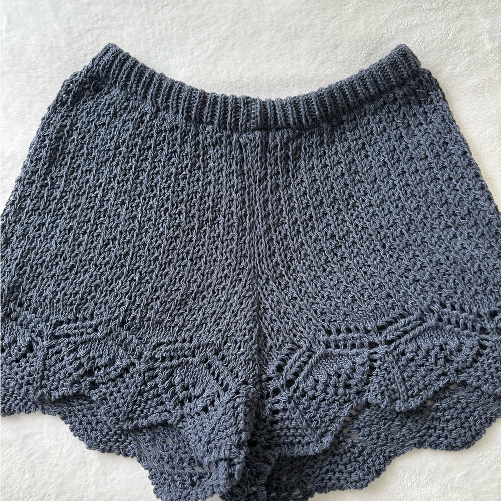 Zara Charcoal Knit Shorts